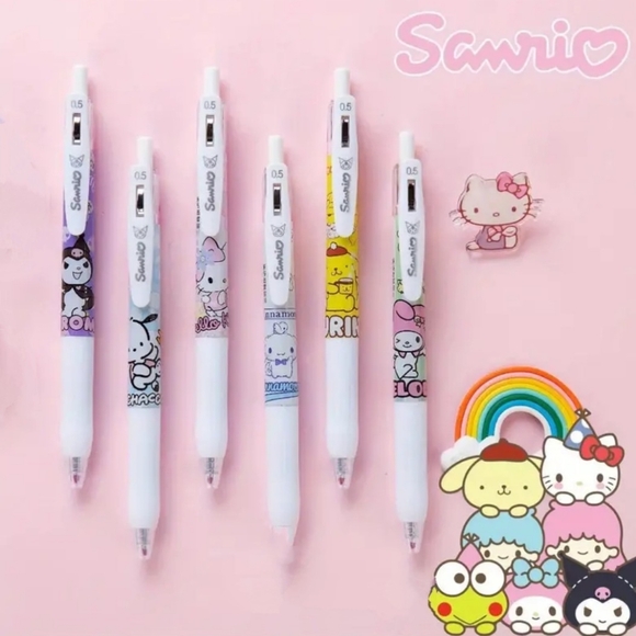 Sanrio Characters Gel Pen Set of Six New in package - Picture 4 of 7